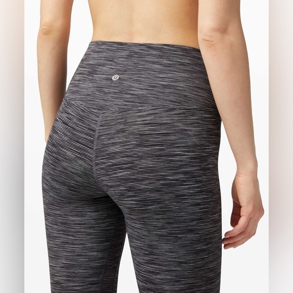 Lululemon Align Crop *21" Wee Are From Space Dark‎ Carbon Ice Grey - Picture 4 of 7